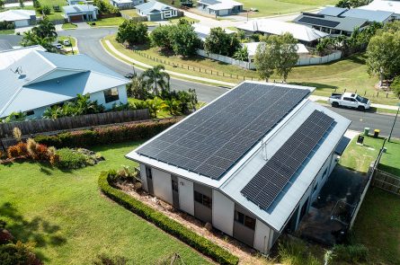 Solar Panels on the Roof of a Modern Home — Solar Power Systems in Cannonvale, QLD